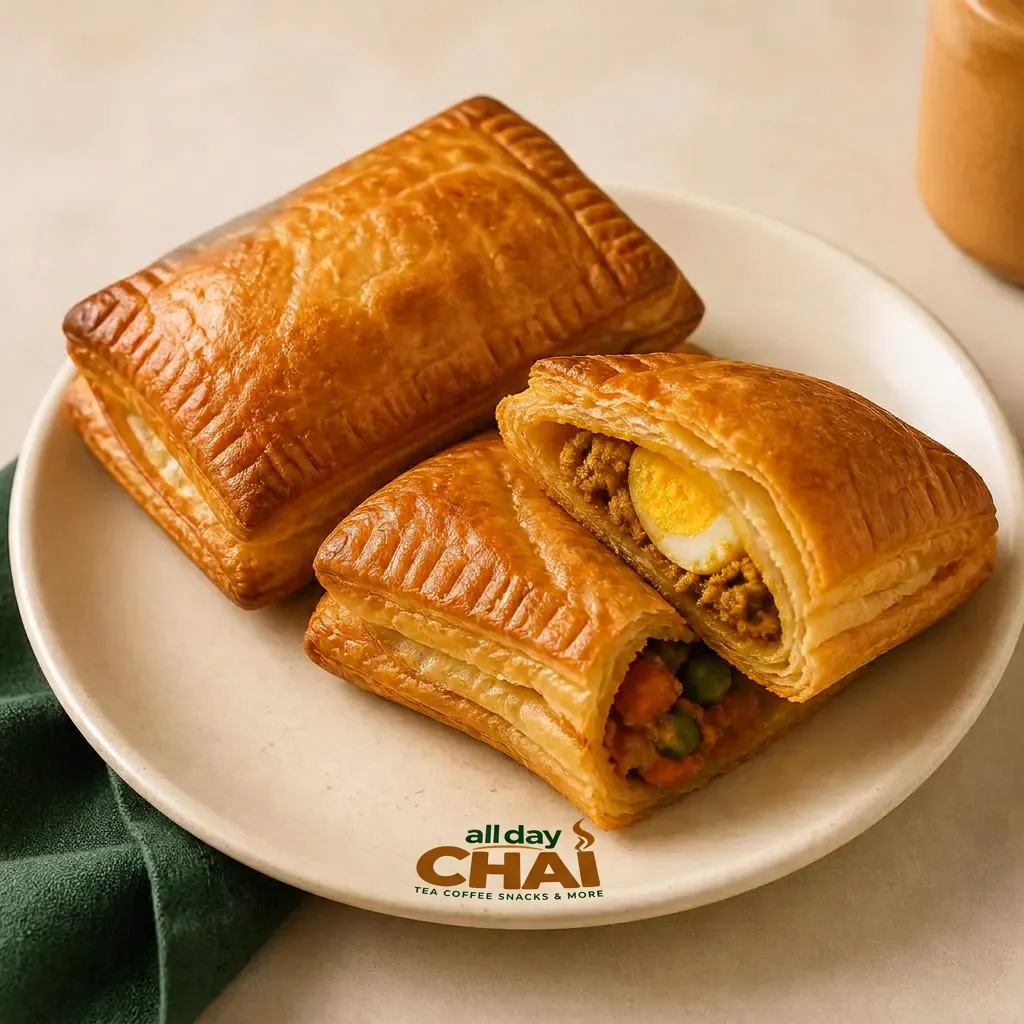 ALL DAY CHAI Egg and Veg Puffs